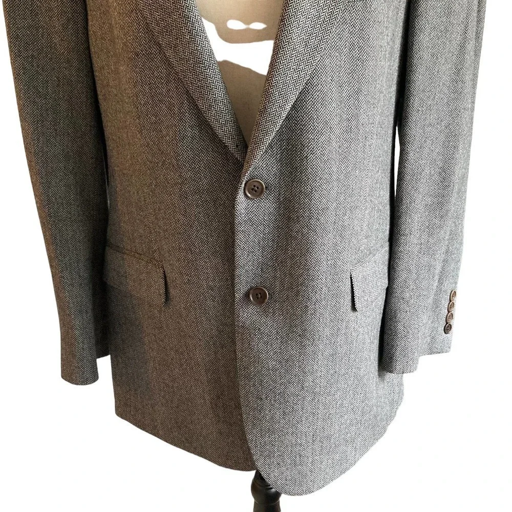 brooks brothers herringbone wool jacket
